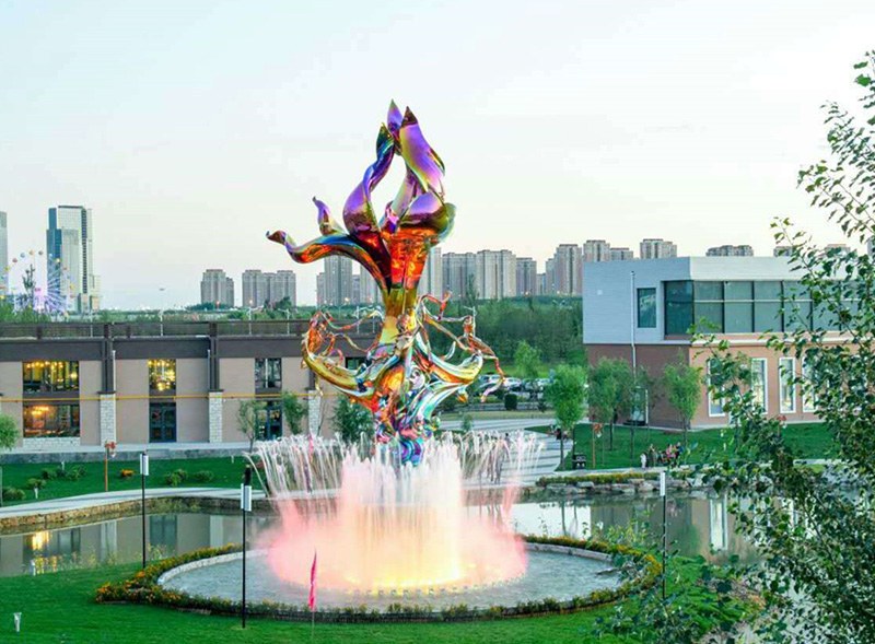 雕塑噴泉